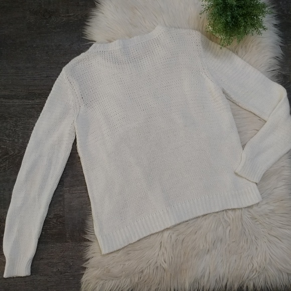 Michael Kors White Cotton Knit Sweater - Picture 3 of 6